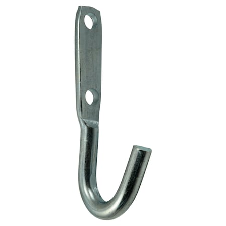 Midwest Fastener 7/16" x 1-1/4" x 5-1/8" Zinc Plated Steel Rope Binding Hooks 10PK 52405
